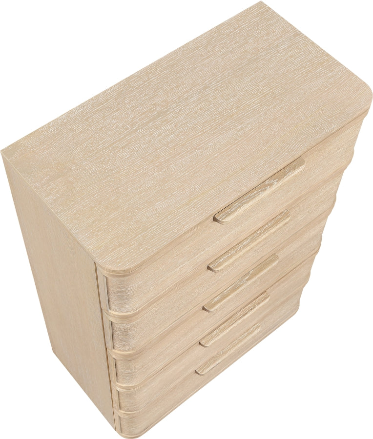 Tiberio Oak Veneer And Solid Wood Chest in Natural - TiberioNatural-CH