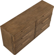 Tiberio Oak Veneer And Solid Wood Dresser in Brown - TiberioBrown-D