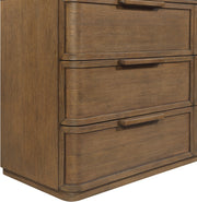 Tiberio Oak Veneer And Solid Wood Dresser in Brown - TiberioBrown-D
