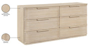 Tiberio Oak Veneer And Solid Wood Dresser in Natural - TiberioNatural-D