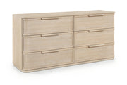 Tiberio Oak Veneer And Solid Wood Dresser in Natural - TiberioNatural-D