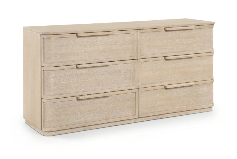 Tiberio Oak Veneer And Solid Wood Dresser in Natural - TiberioNatural-D