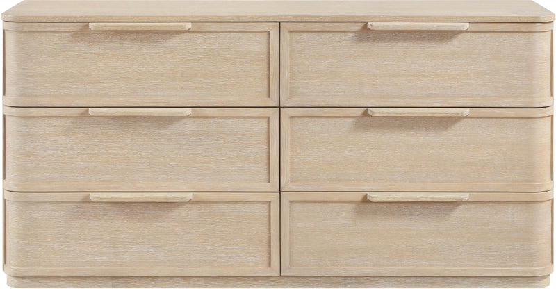Tiberio Oak Veneer And Solid Wood Dresser in Natural - TiberioNatural-D