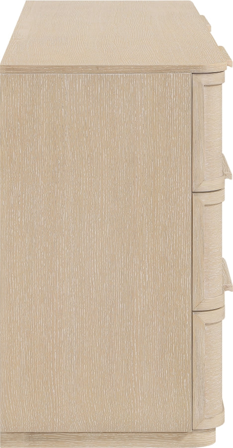 Tiberio Oak Veneer And Solid Wood Dresser in Natural - TiberioNatural-D
