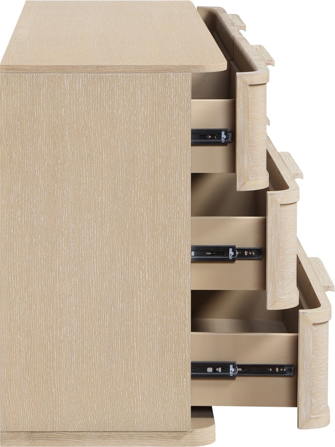 Tiberio Oak Veneer And Solid Wood Dresser in Natural - TiberioNatural-D