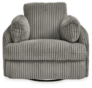 Tie-Breaker Fog Swivel Glider Recliner - 9490361