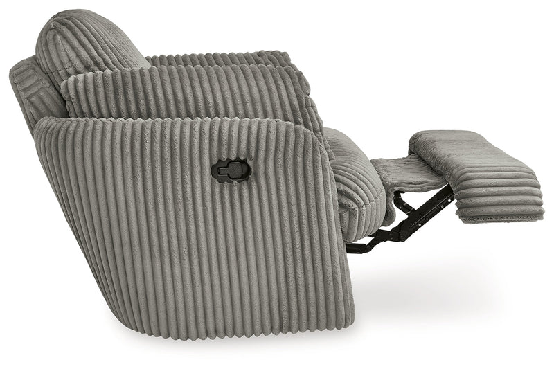 Tie-Breaker Fog Swivel Glider Recliner - 9490361