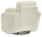 Tie-Breaker Ivory Swivel Glider Recliner - 9490261