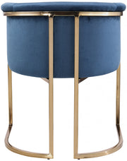 Tierra Velvet Upholstered Dining Chair in Blue - 758Navy-C