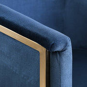 Tierra Velvet Upholstered Dining Chair in Blue - 758Navy-C
