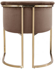 Tierra Velvet Upholstered Dining Chair in Brown - 758Brown-C