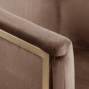 Tierra Velvet Upholstered Dining Chair in Brown - 758Brown-C