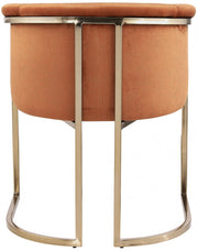 Tierra Velvet Upholstered Dining Chair in Cognac - 758Cognac-C