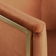 Tierra Velvet Upholstered Dining Chair in Cognac - 758Cognac-C