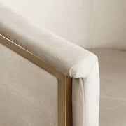 Tierra Velvet Upholstered Dining Chair in Cream - 758Cream-C