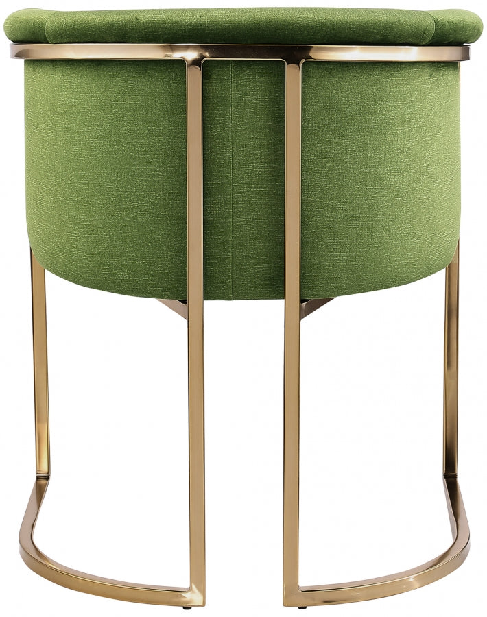 Tierra Velvet Upholstered Dining Chair in Olive - 758Olive-C