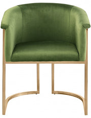 Tierra Velvet Upholstered Dining Chair in Olive - 758Olive-C