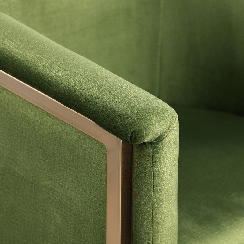 Tierra Velvet Upholstered Dining Chair in Olive - 758Olive-C