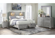 Tiffany Silver Nightstand - Gate FurnitureNightstand