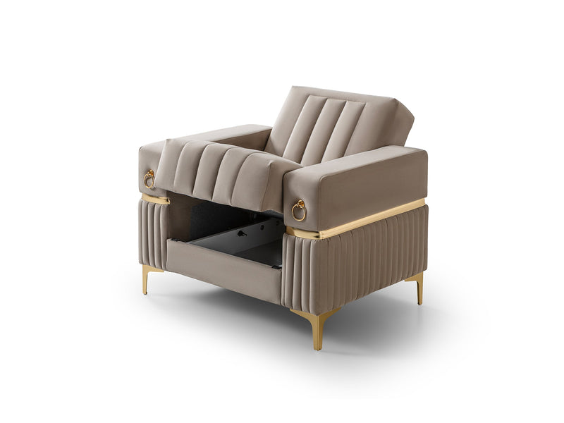 Tilda 3-pieces (Sofa & Loveseat & Chair) Livingroom Set in Beige - 200-ST-TIL-ANKA153-321