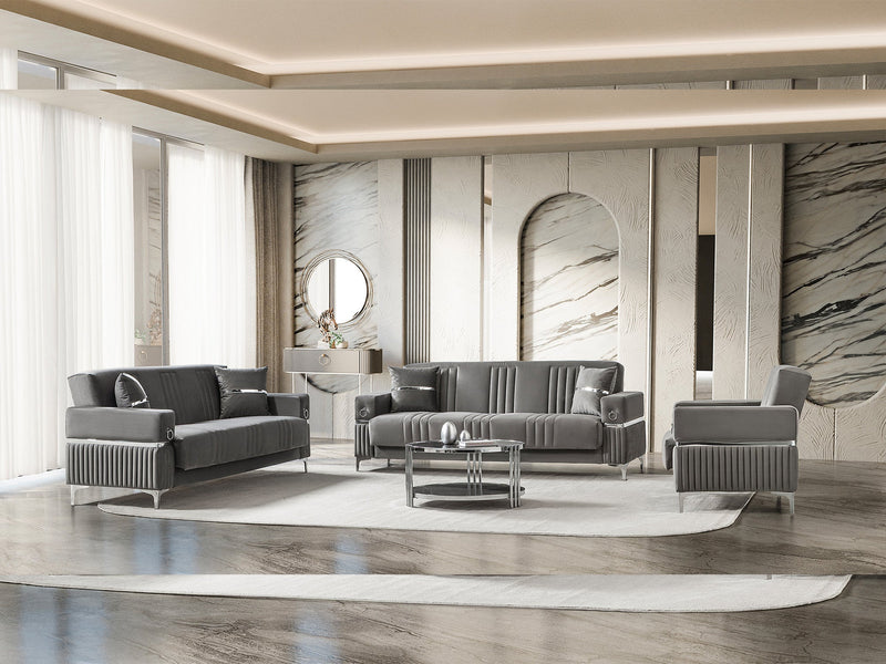 Tilda 3-pieces (Sofa & Loveseat & Chair) Livingroom Set in Beige - 200-ST-TIL-ANKA153-321