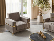 Tilda 3-pieces (Sofa & Loveseat & Chair) Livingroom Set in Grey - 200-ST-TIL-ANKA152-321