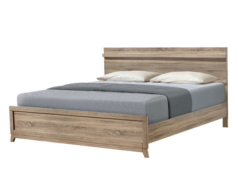 Tilston Natural Queen Panel Bed - Gate FurnitureQueen Bed