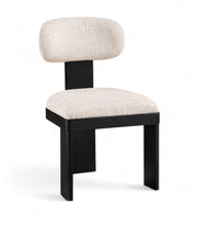 Timbra Linen Textured Fabric Upholstered Dining Chair in Beige, Set of 2 - 11082Beige-C