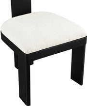 Timbra Linen Textured Fabric Upholstered Dining Chair in Cream, Set of 2 - 11082Cream-C