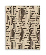 Timworth Black/Beige Washable Large Rug - R408601