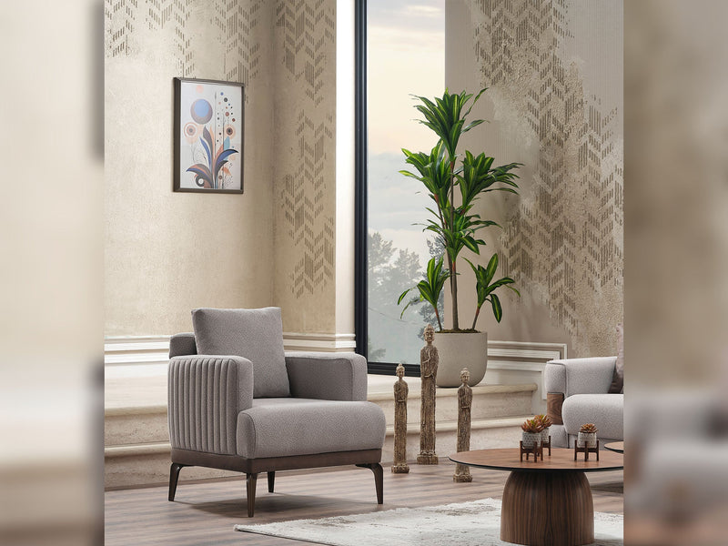 Tina 3-pieces (Sofa & Loveseat & Chair) Livingroom in Cream - 200-SER-TIN-SOFT03-321