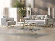 Tina Al 4-pieces (2 Sofa & 2 Chair) Livingroom in Beige - 200-ALT-TIN-3311