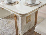 Tina Al Diningroom (Consol With Mirror & Dining Table & 6 Dining Chair) - 200-ALT-TIN-DT-6-SET