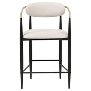 Tina Fabric Upholstered Counter Chair Beige (Set of 2) - 121184