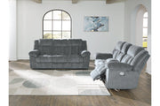 Tip - Off Slate Power Reclining Living Room Set - Gate FurniturePower Reclining Living Room Set