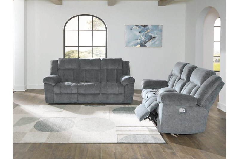 Tip - Off Slate Power Reclining Living Room Set - Gate FurniturePower Reclining Living Room Set