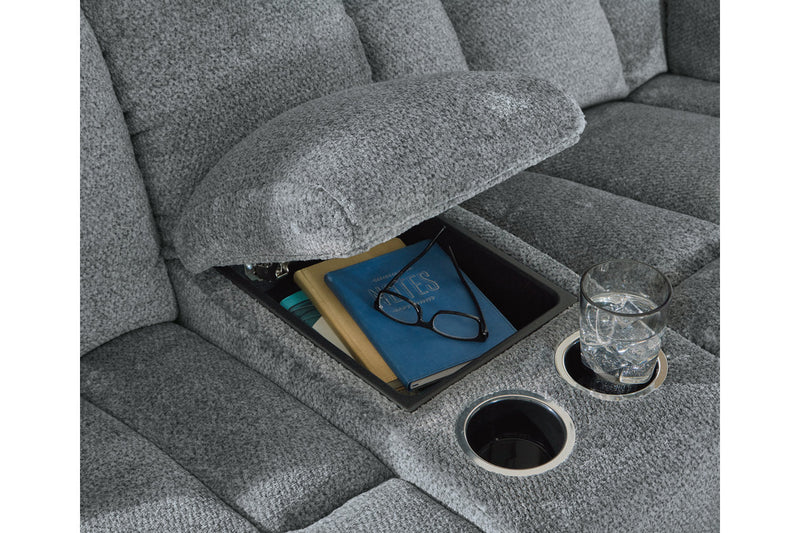 Tip - Off Slate Power Reclining Living Room Set - Gate FurniturePower Reclining Living Room Set