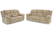 Tip - Off Wheat Power Reclining Living Room Set - Gate FurniturePower Reclining Living Room Set