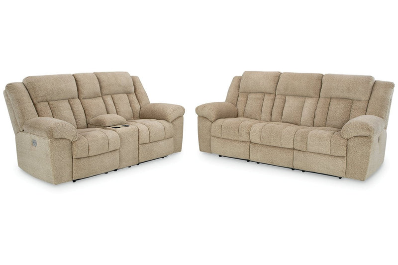 Tip - Off Wheat Power Reclining Living Room Set - Gate FurniturePower Reclining Living Room Set