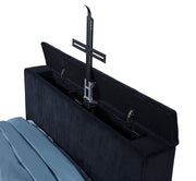 Tisdall Queen Flame Visualizer Wingback TV Bed Black - 315868BLKQ