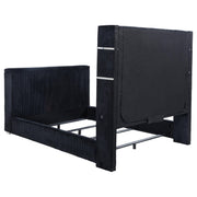 Tisdall Queen Flame Visualizer Wingback TV Bed Black - 315868BLKQ