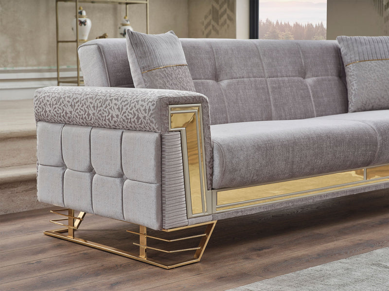 Titan Convertible Loveseat in Beige - 200-SER-TIT-STAR553-2