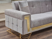 Titan Convertible Sofa in Light Grey - 200-SER-TIT-STAR244-3