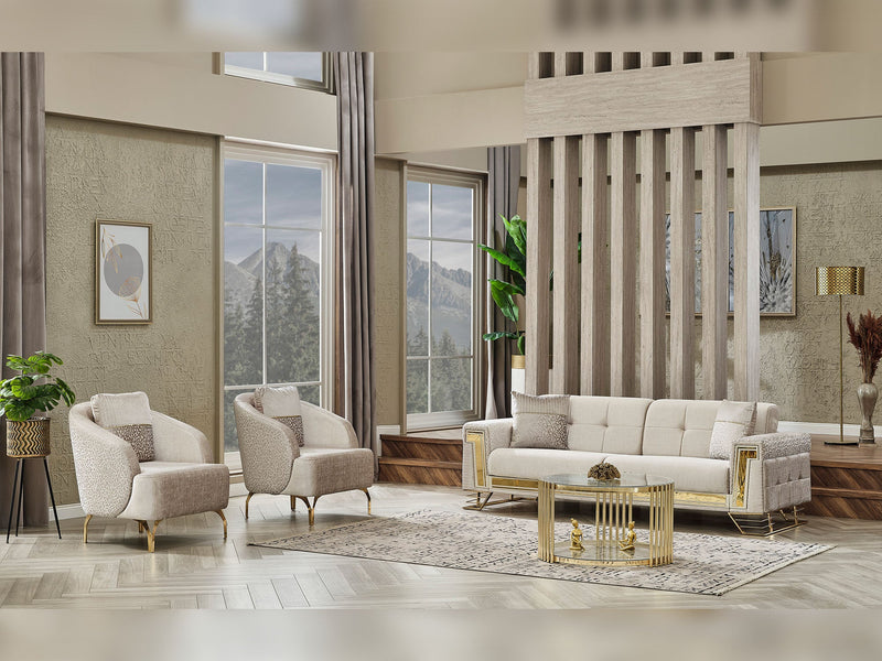 Titan Convertible Sofa in Light Grey - 200-SER-TIT-STAR244-3