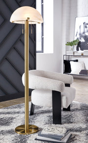 Tobbinsen Brass Finish Floor Lamp - L208421