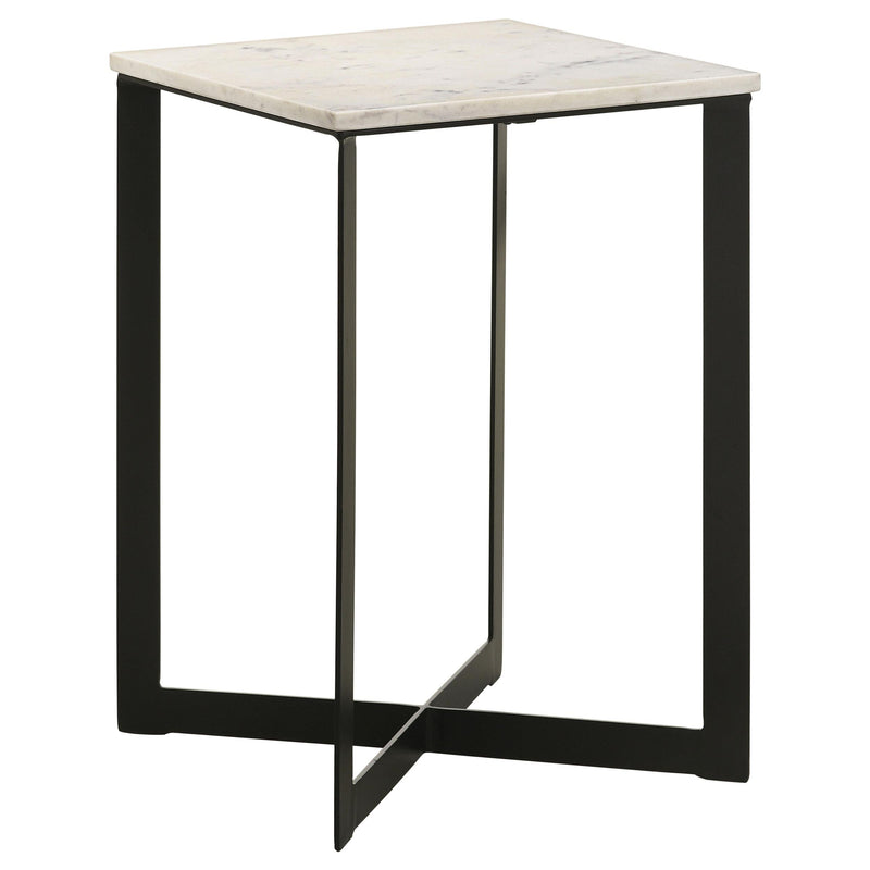 Tobin 2-piece Marble Top Coffee and End Table Set White - 707698-S2