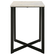 Tobin 2-piece Marble Top Coffee and End Table Set White - 707698-S2