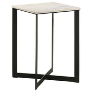 Tobin 3-piece Marble Top Coffee and End Table Set White - 707698-S3