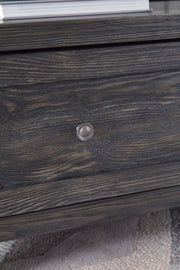 Todoe Coffee Table with 1 End Table in Dark Gray - PKG008763