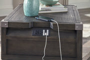 Todoe Coffee Table with 1 End Table in Dark Gray - PKG008763